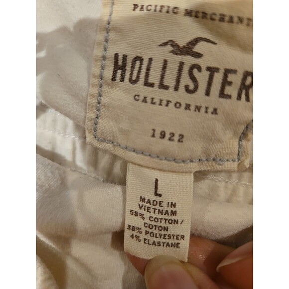 Vintage Y2K Deadstock Hollister Babydoll Tube Strapless Tank Cream Large Dress - Picture 3 of 16